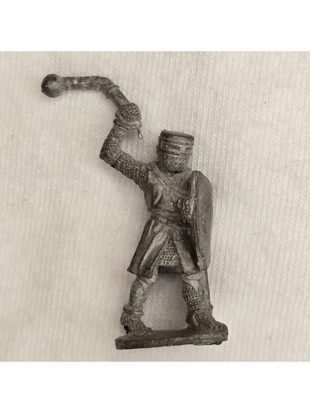 Ral Partha Pewter German Knight with Flail Armor Mini Figurine OOP AD&D 1979